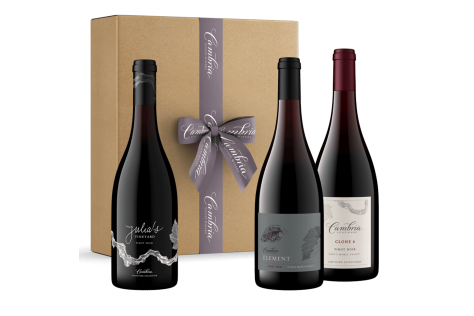 Cambria Pinot Lovers Gift Pack wine bottle and box